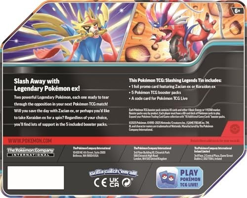 POKEMON - POKEMON TCG SLASHING LEGENDS TIN