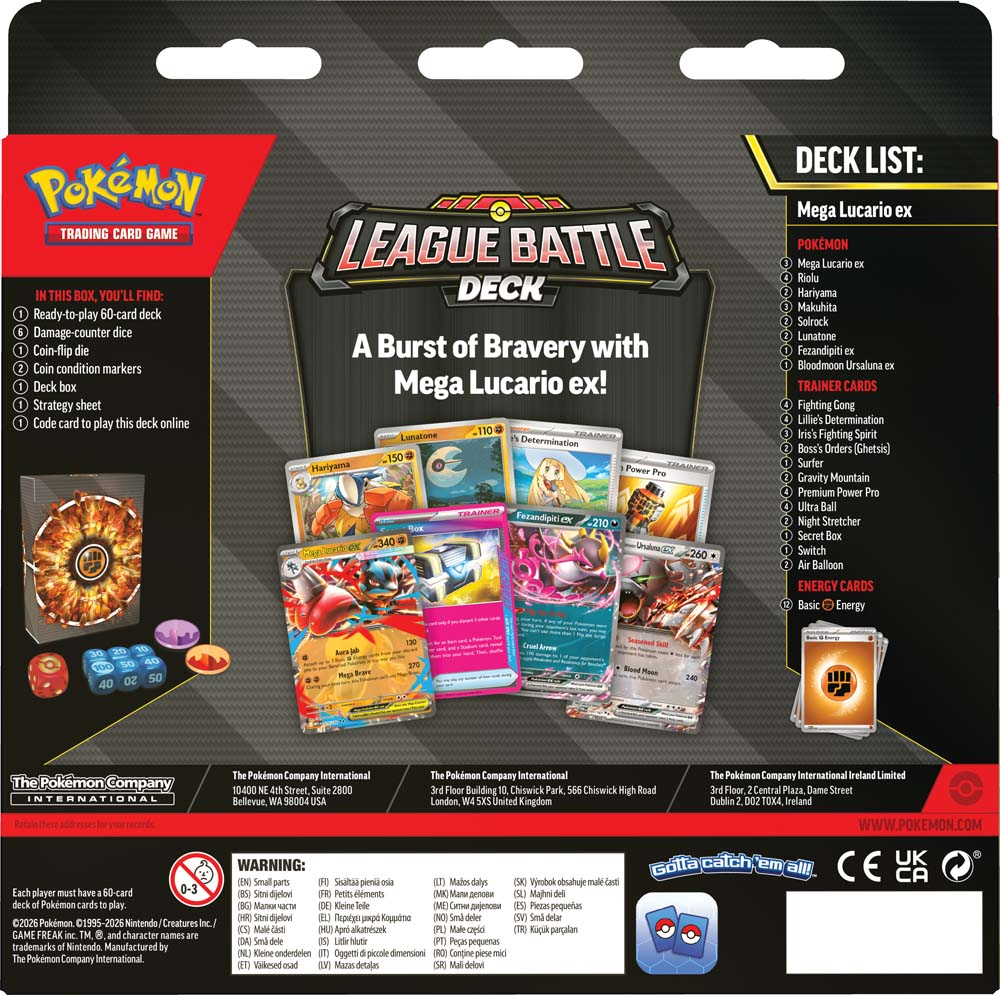 POKEMON - POKEMON TCG | MEGA LUCARIO EX LEAGUE BATTLE DECK 