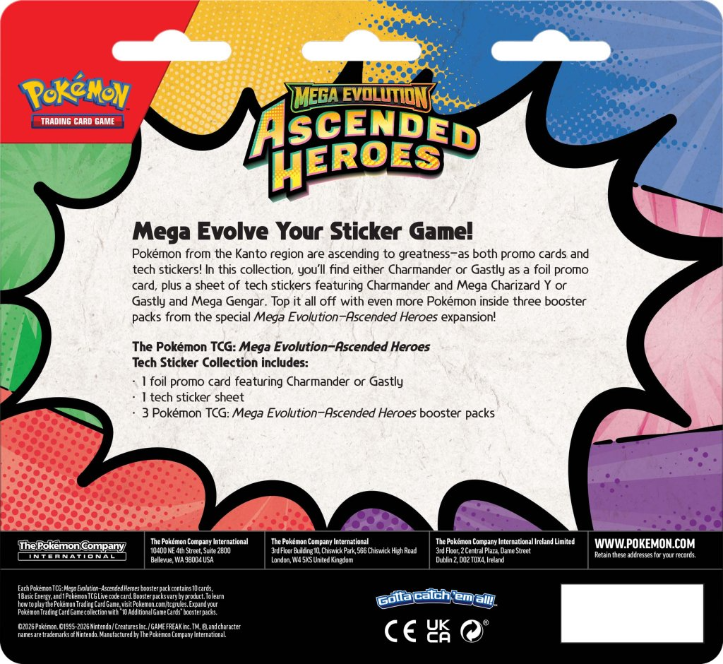 POKEMON - POKEMON TCG | ME2.5 ASCENDED HEROES TECH STICKER BLISTER