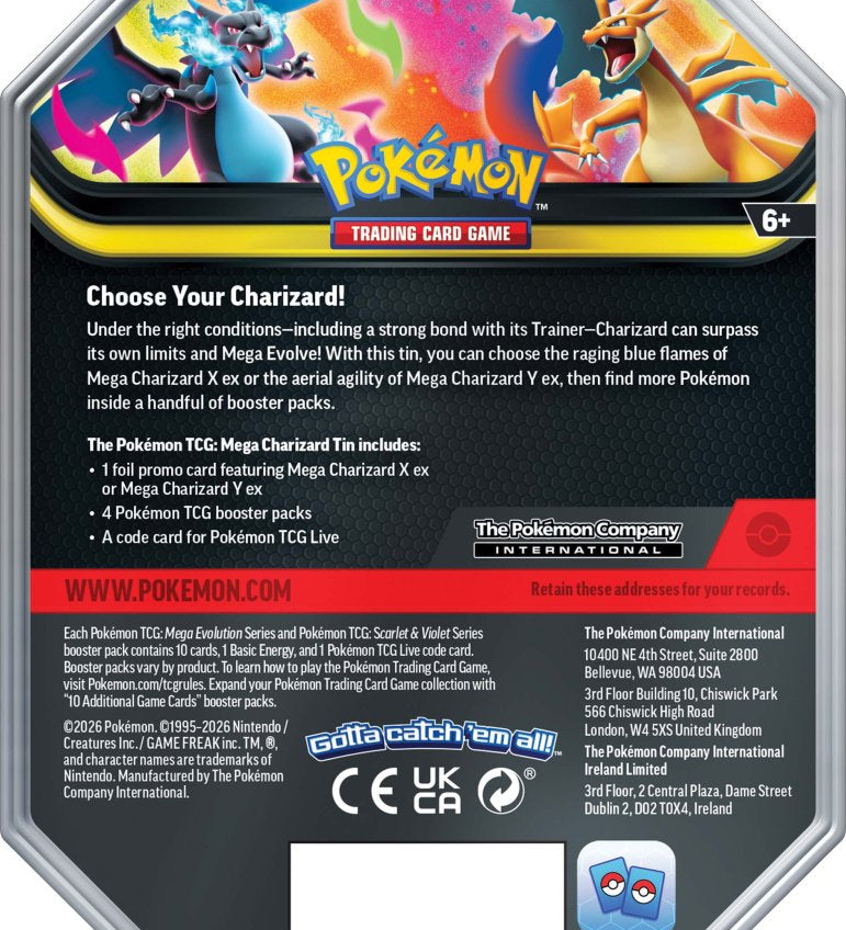 POKEMON - POKEMON TCG MEGA CHARIZARD EX TINS