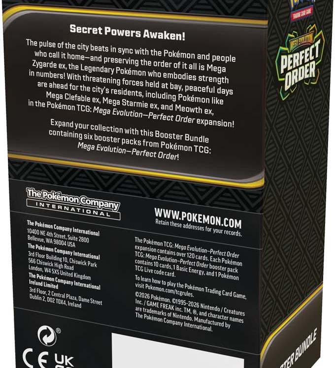 POKEMON - POKEMON TCG | MEGA EVOLUTIONS 3 PERFECT ORDER BOOSTER BUNDLE 