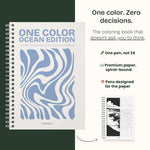 Still&Slow One Colour Colouring Book Ocean Edition