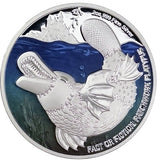 OGG - FACT OR FICTION: PATCHWORK PLATYPUS 2024 NIUE $5 2OZ SILVER PROOF COIN | KING CHARLES III OBVERSE