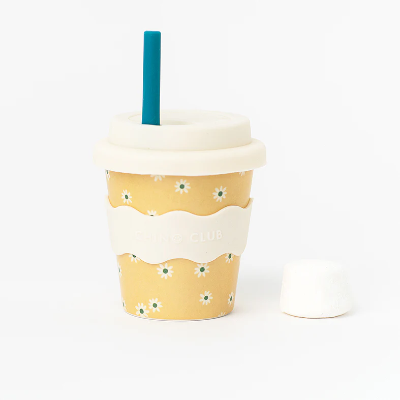 CHINO CLUB - BAMBOO BABY CHINO CUP | 4 OZ | YELLOW DAISY