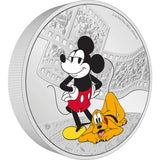 NEW ZEALAND MINT - DISNEY MICKEY & FRIENDS | MICKEY & PLUTO 3OZ SILVER COIN