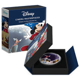 NEW ZEALAND MINT - DISNEY CINEMA MASTERPIECES | FANTASIA 3OZ SILVER COLLECTIBLE COIN