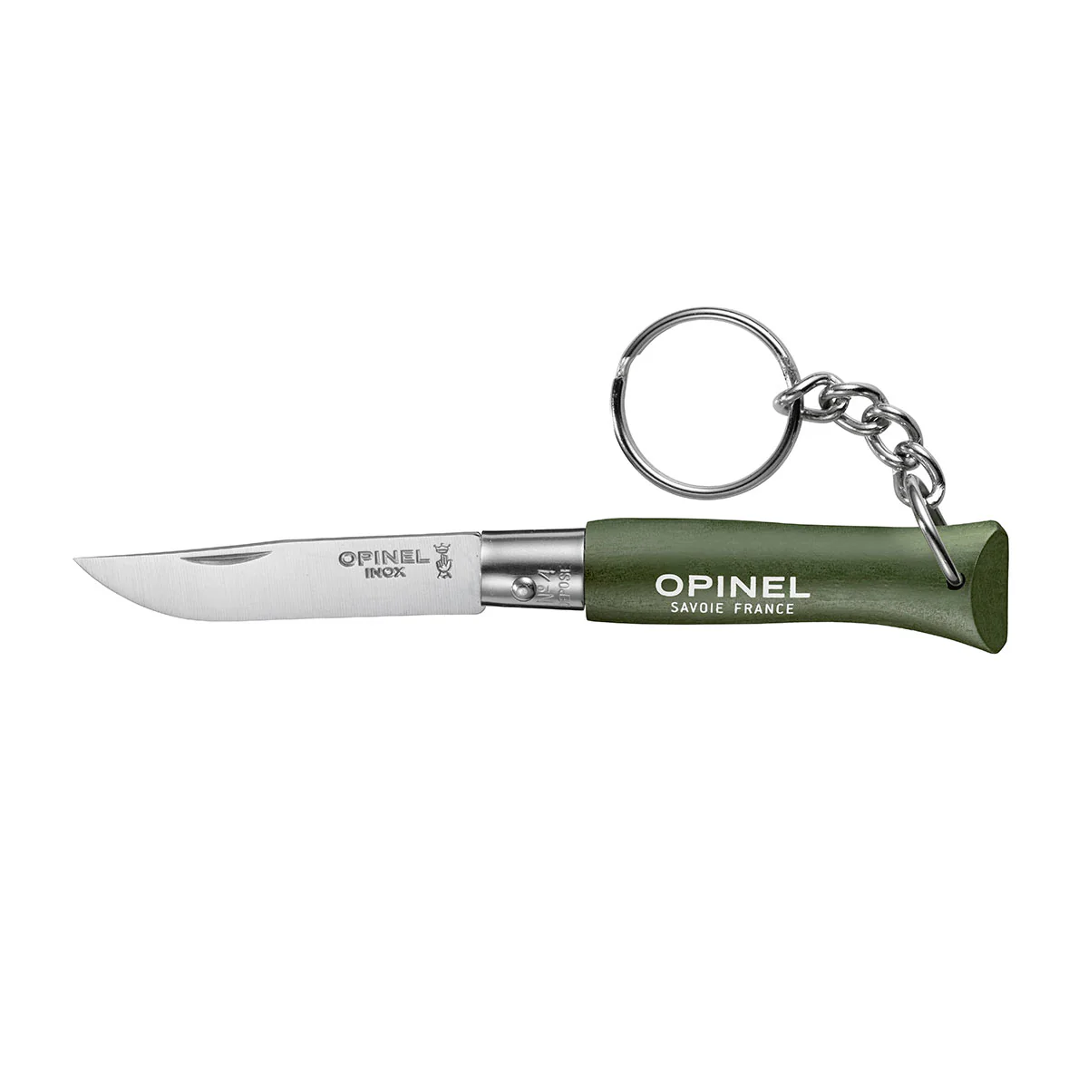 OPINEL - KEYCHAIN NO. 04 STAINLESS STEEL POCKET KNIFE | KHAKI