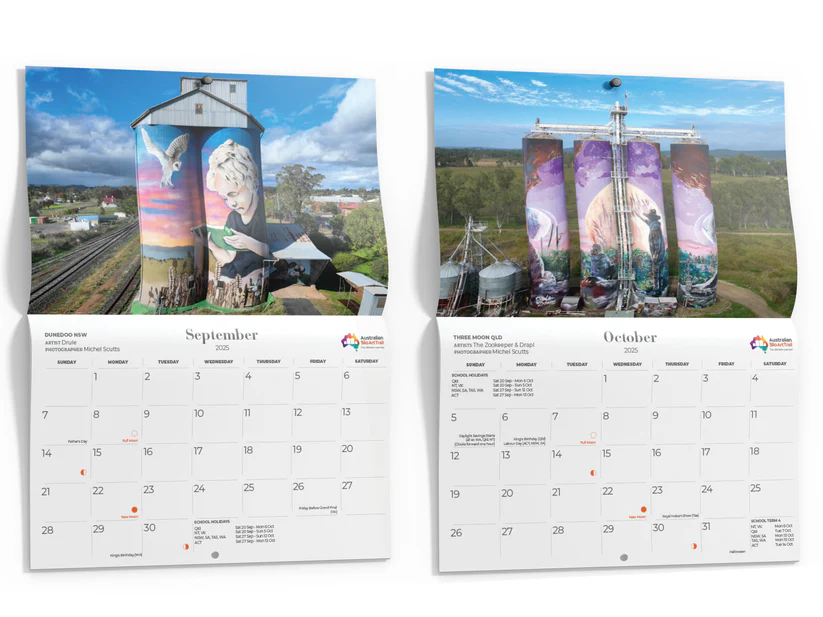 AUSTRALIAN SILO ART - SILO ART WALL CALENDAR | 2025