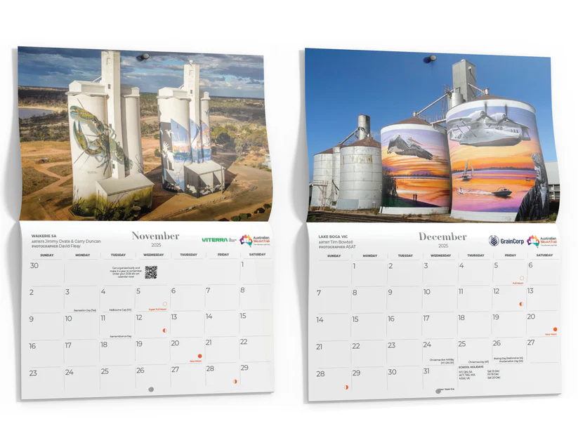 AUSTRALIAN SILO ART - SILO ART WALL CALENDAR | 2025