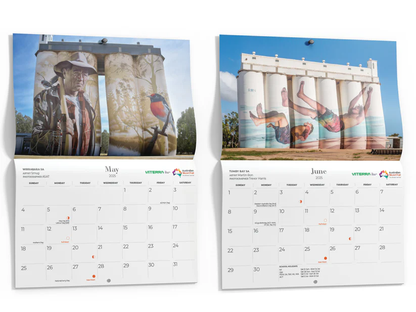 AUSTRALIAN SILO ART - SILO ART WALL CALENDAR | 2025