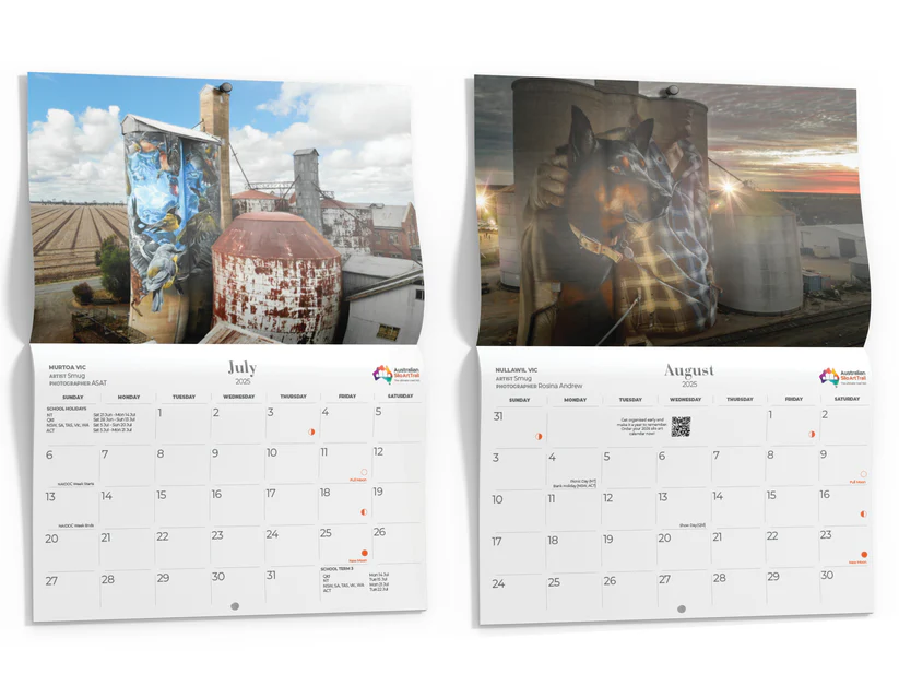 AUSTRALIAN SILO ART - SILO ART WALL CALENDAR | 2025