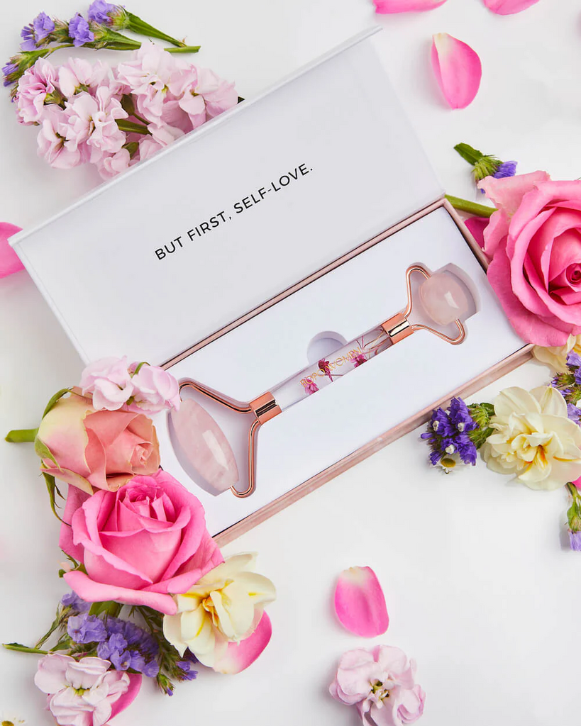 BOPO WOMEN - FACIAL ROLLER | FLORAL QUARTZ