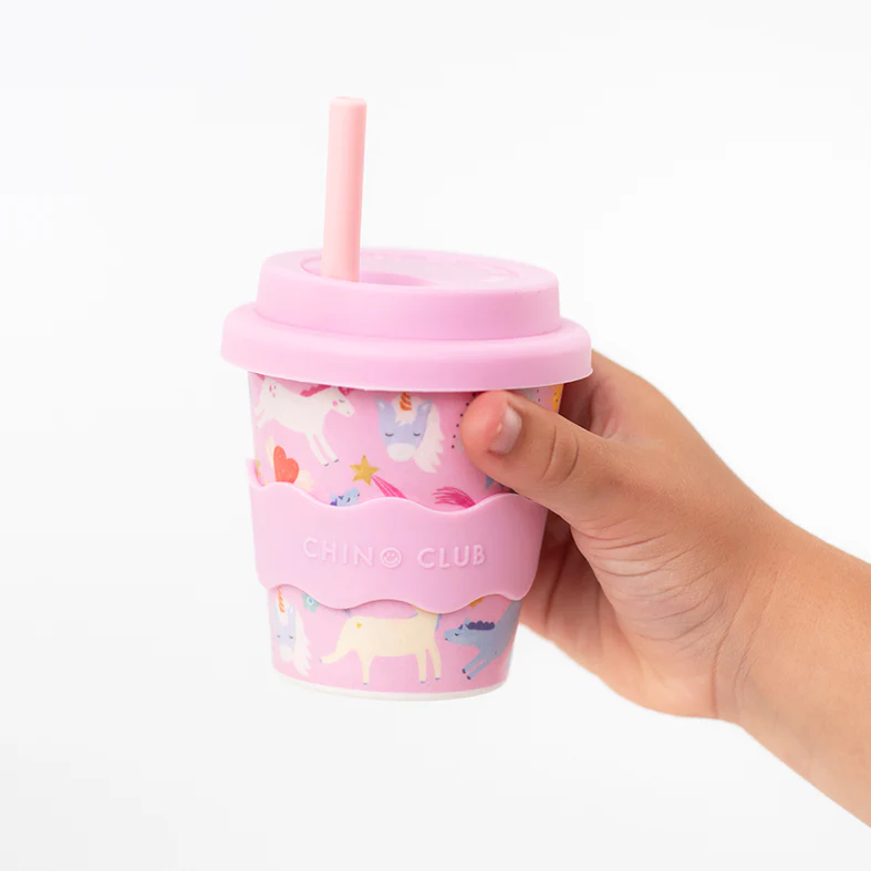 CHINO CLUB - BAMBOO BABY CHINO CUP | 4 OZ | PINK UNICORN