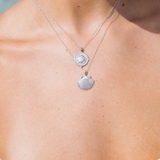 MTL - SUN SHELL NECKLACE IN STERLING SILVER