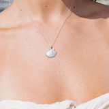 MTL - SUN SHELL NECKLACE IN STERLING SILVER