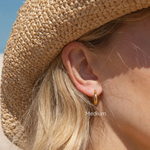 MTL - ISLAND GLOW | HOOPS IN 18K GOLD | MEDIUM
