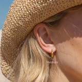 MTL - ISLAND GLOW | HOOPS IN 18K GOLD | MEDIUM