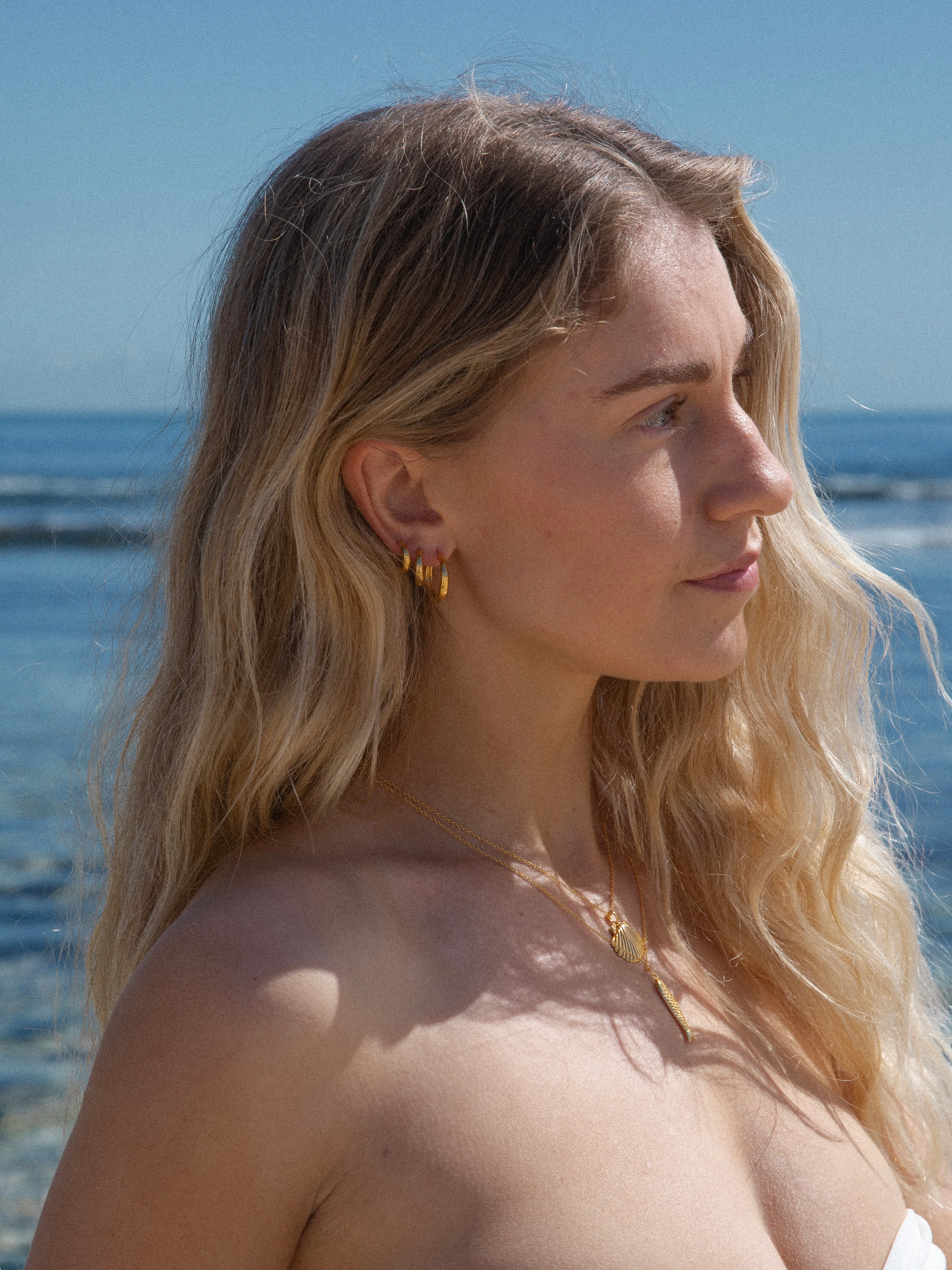 MTL - ISLAND GLOW | HOOPS IN 18K GOLD | LARGE
