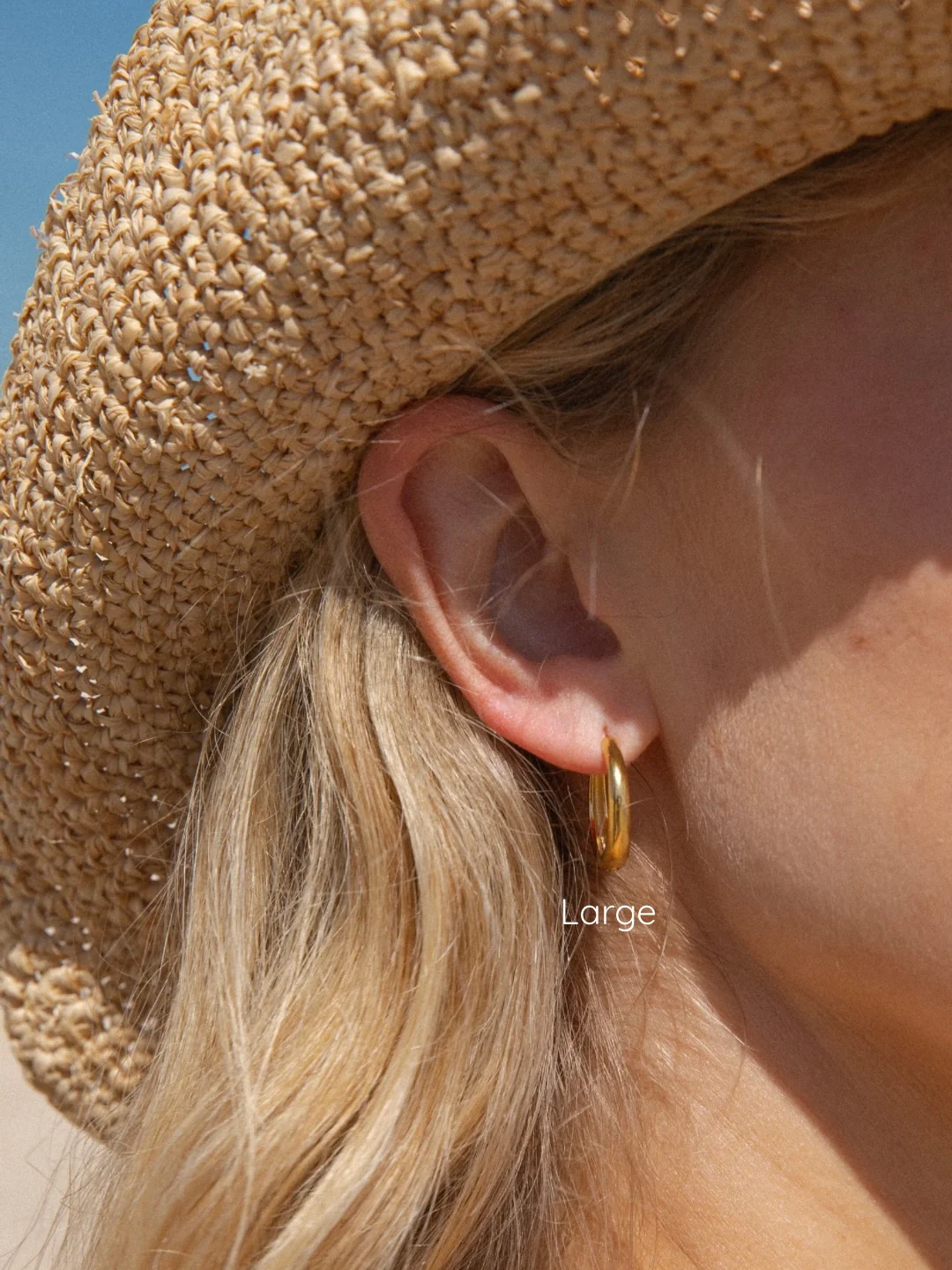 MTL - ISLAND GLOW | HOOPS IN 18K GOLD | LARGE