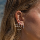 MTL - ISLAND GLOW | HOOPS IN STERLING SILVER | SMALL