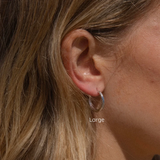 MTL - ISLAND GLOW | HOOPS IN STERLING SILVER | LARGE