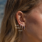 MTL - ISLAND GLOW | HOOPS IN STERLING SILVER | LARGE