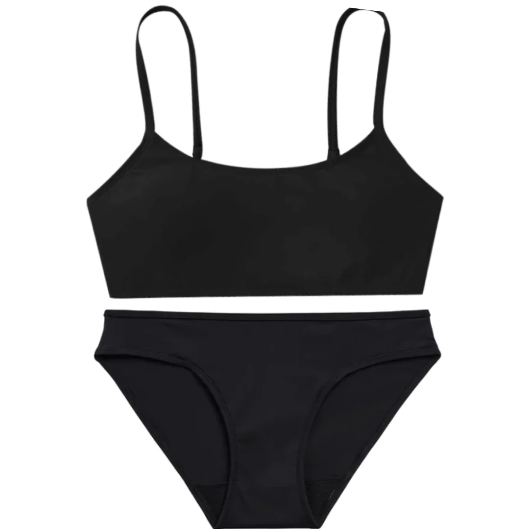 AZURE BELLE - WAVE RIDER TEEN BIKINI BRIEF (BLACK) [SIZE:TEEN | 14]