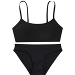 AZURE BELLE - WAVE RIDER TEEN BIKINI BRIEF (BLACK) [SIZE:TEEN | 16]