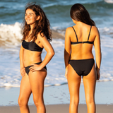 AZURE BELLE - WAVE RIDER TEEN BIKINI BRIEF (BLACK) [SIZE:TEEN | 16]