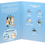 ROYAL AUSTRALIAN MINT - BLUEY 2026 $2 UNCIRCULATED COLLECTION FOLDER AND FIVE-COIN SET
