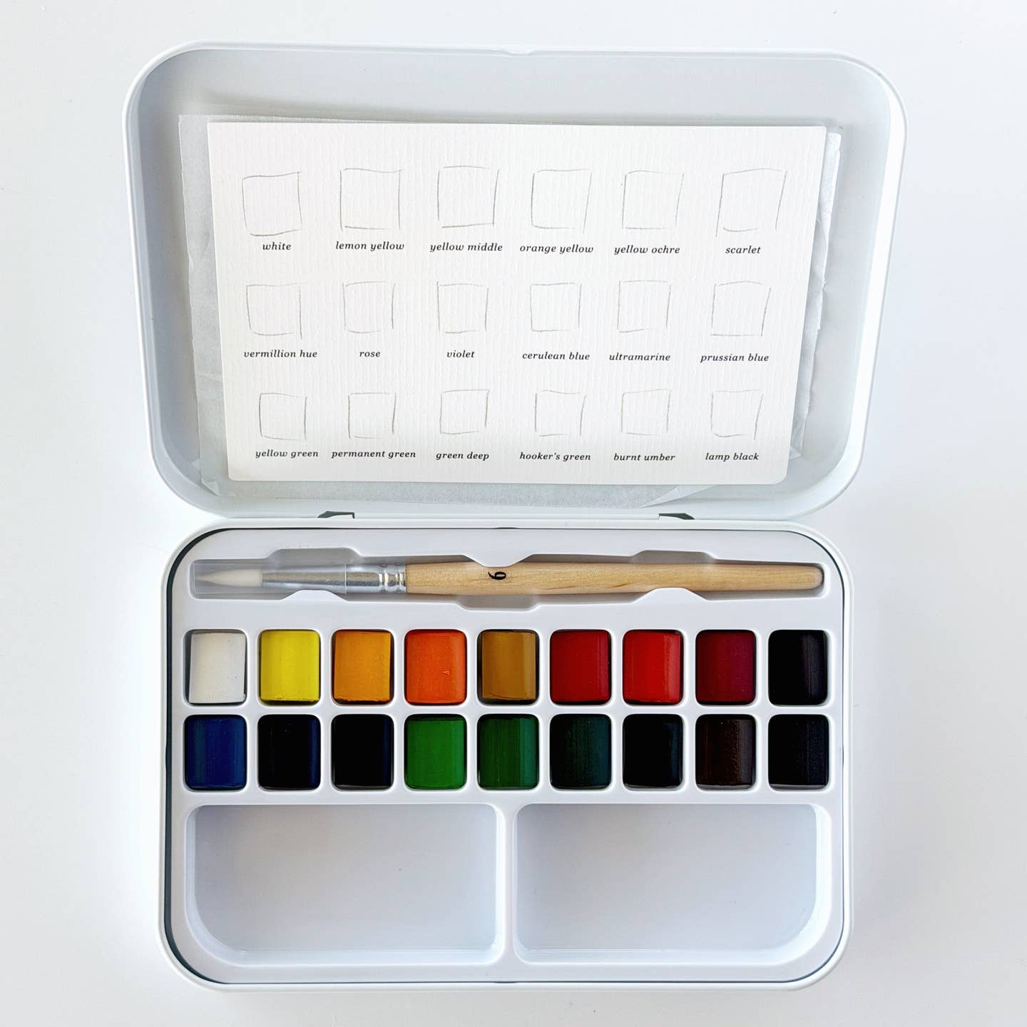 EMILY LEX STUDIO - WATERCOLOUR PAINT SET 18 COLOURS WITH BRUSH
