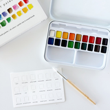 EMILY LEX STUDIO - WATERCOLOUR PAINT SET 18 COLOURS WITH BRUSH