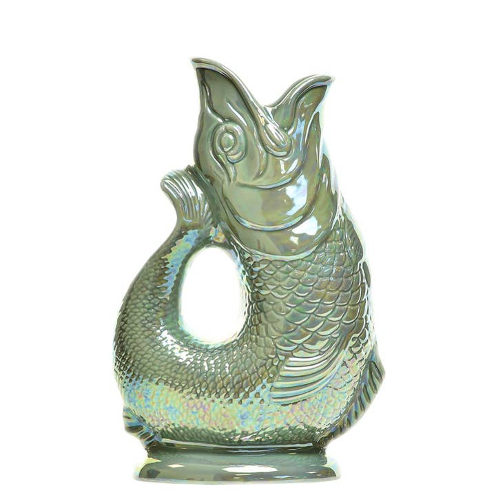 THE ORIGINAL GLUGGLE JUG FACTORY - ORIGINAL GLUGGLE JUG (XL) | SAGE LUSTRE