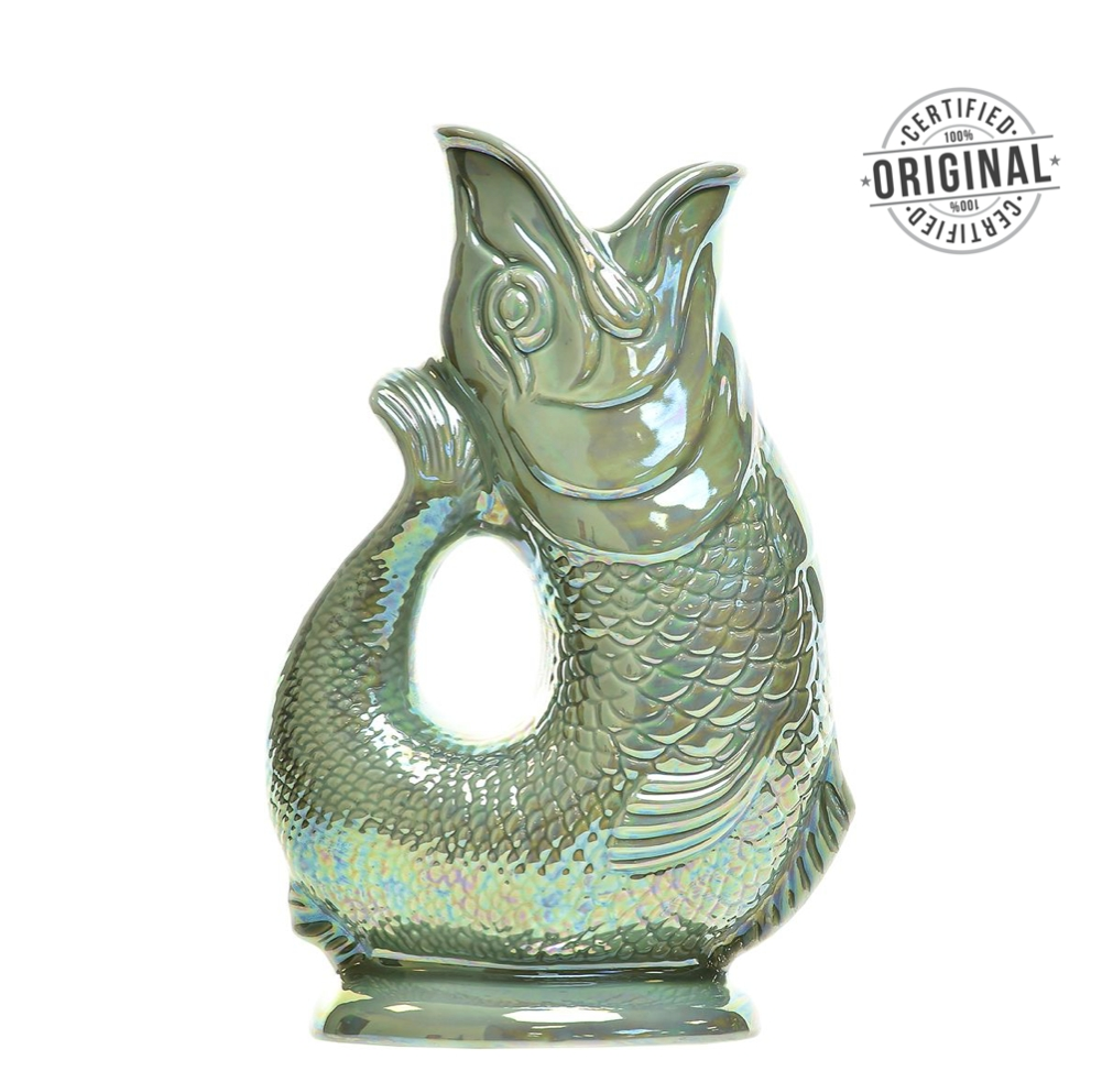 THE ORIGINAL GLUGGLE JUG FACTORY - ORIGINAL GLUGGLE JUG (XL) | SAGE LUSTRE