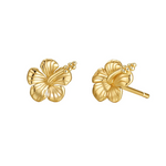 MTL - HIBISCUS STUDS 18K GOLD VERMEIL