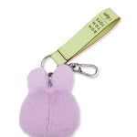 Miffy ECO Fuzzy Bag Charm Lilac 11cm side view