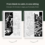 Still&Slow One Colour Colouring Book Original Edition