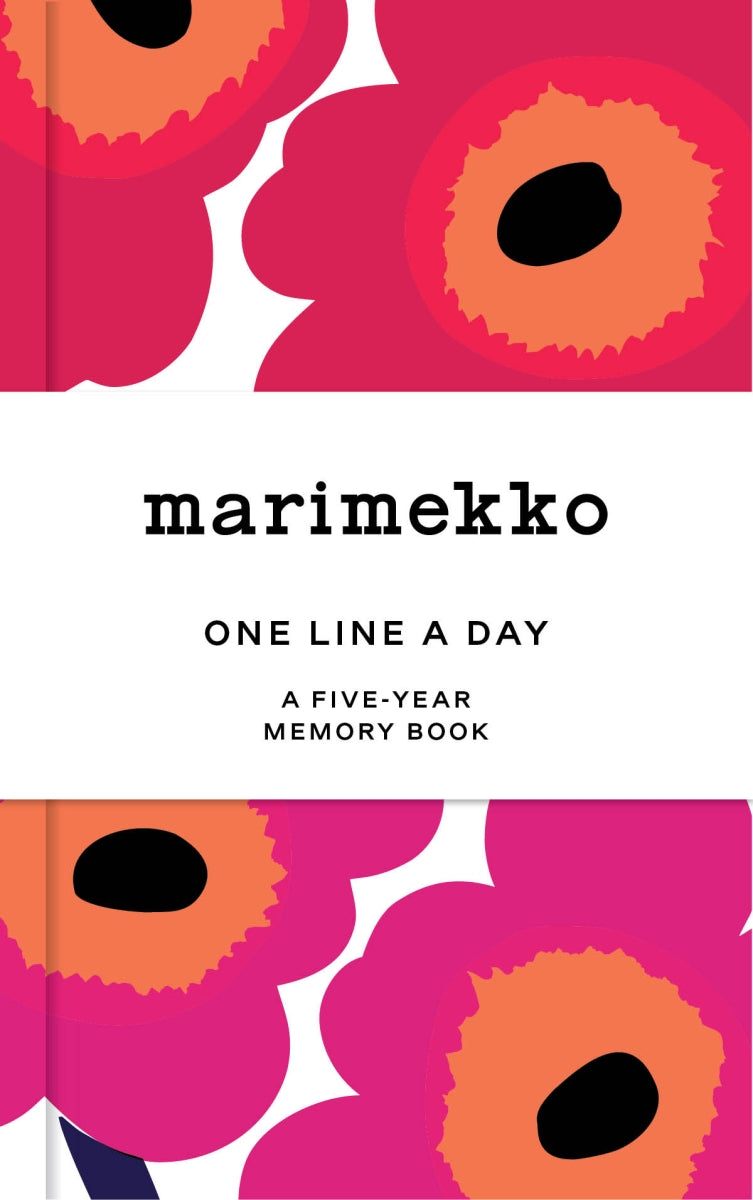 Marimekko One Line a Day five-year memory book in red Unikko poppy print