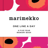 Marimekko One Line a Day five-year memory book in red Unikko poppy print