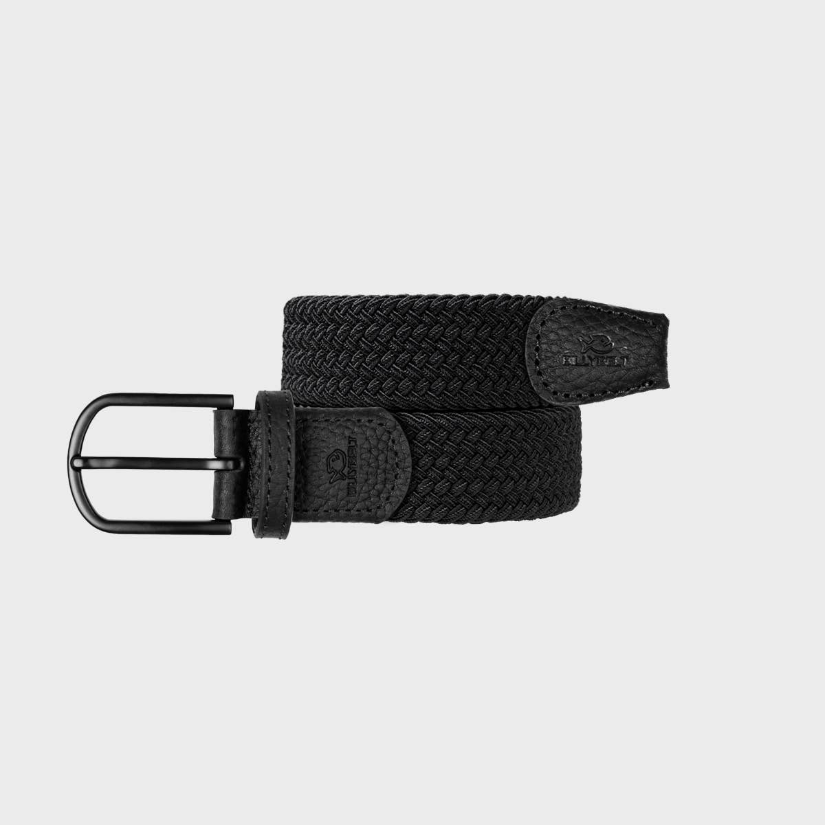 BILLYBELT Elastic Braided Belt All Black