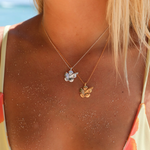 MTL - HIBISCUS NECKLACE STERLING SILVER