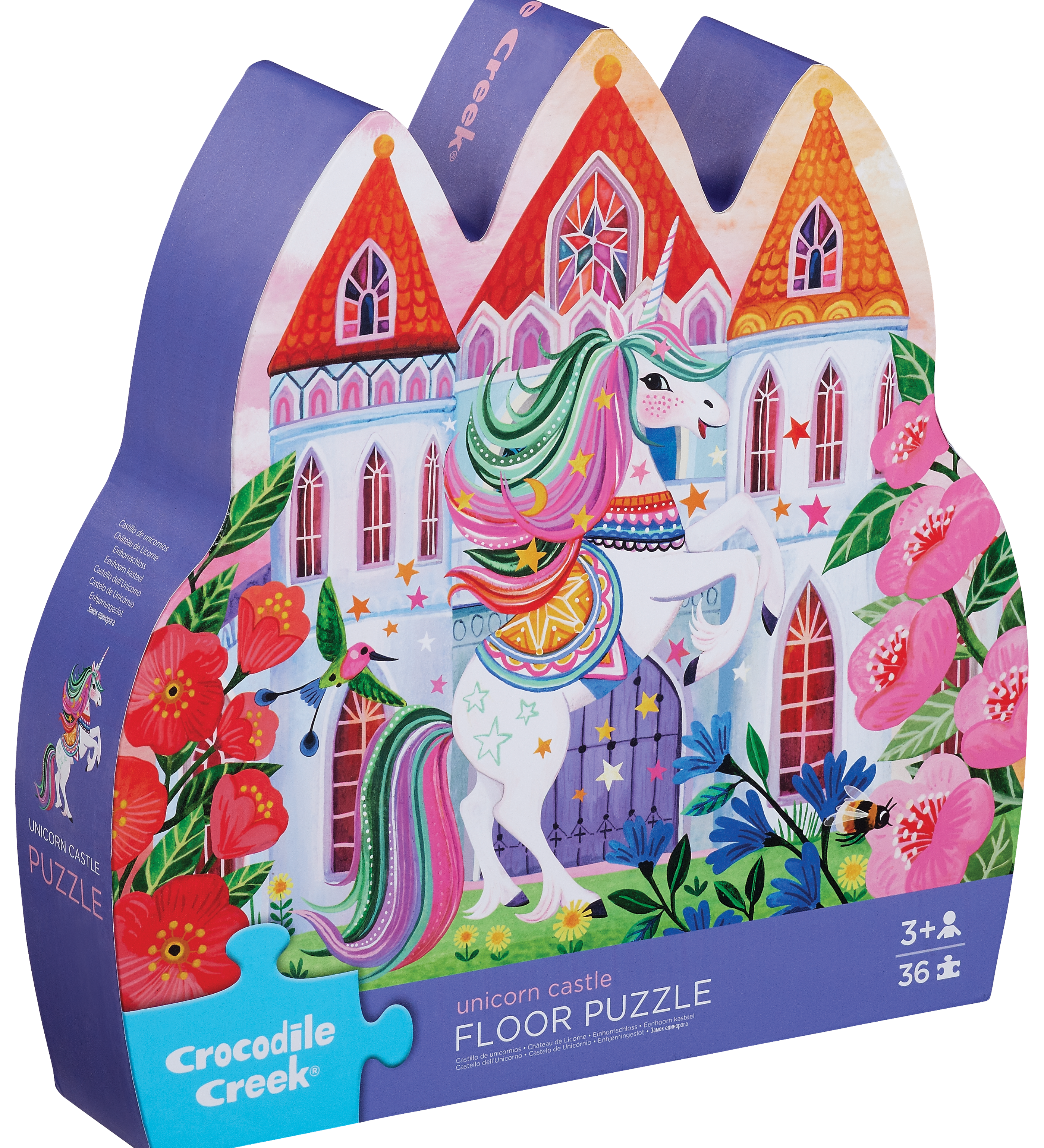 CROCODILE CREEK - CLASSIC FLOOR PUZZLE 36 PC | UNICORN CASTLE
