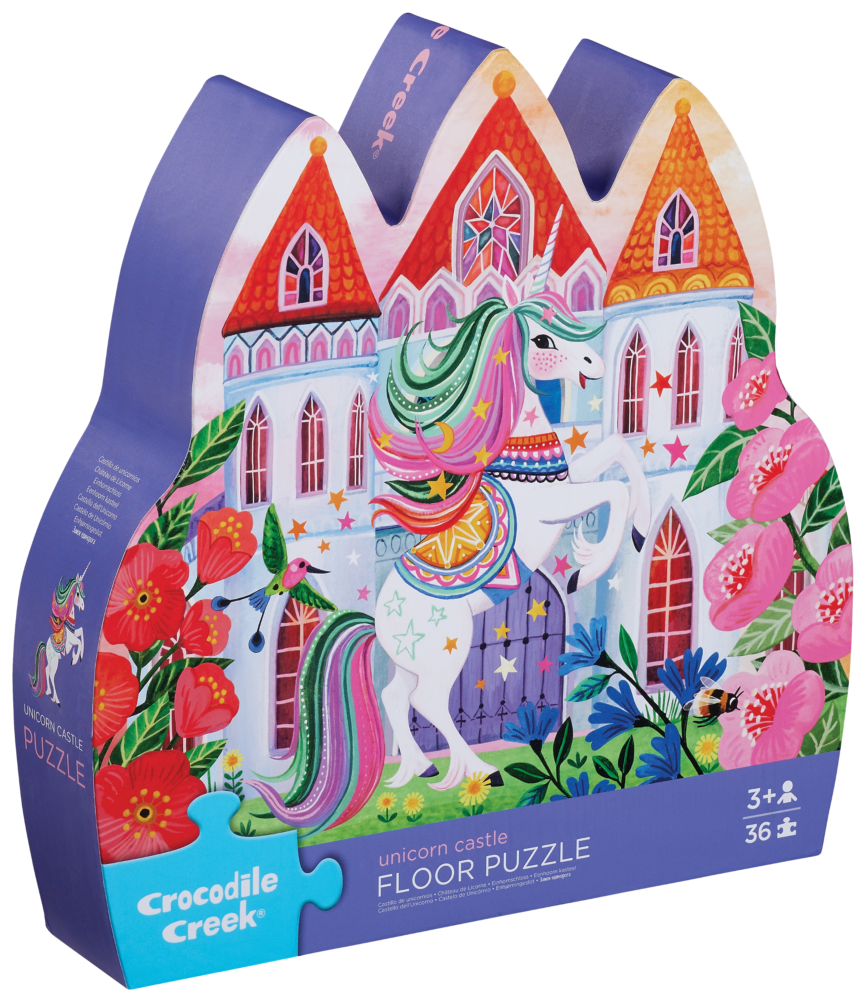 CROCODILE CREEK - CLASSIC FLOOR PUZZLE 36 PC | UNICORN CASTLE