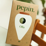 PEPIN - OLLA SELF-WATERING POT | GREEN + GREEN STRIPES