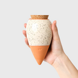 PEPIN - OLLA SELF-WATERING POT | SPECKLED WHITE