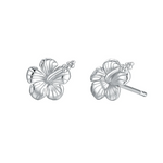 MTL - HIBISCUS STUDS STERLING SILVER