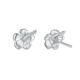 MTL - HIBISCUS STUDS STERLING SILVER