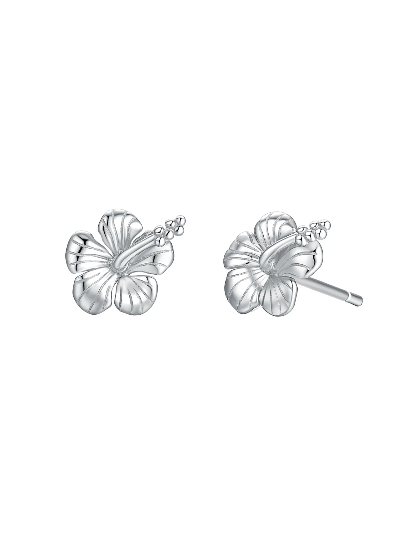 MTL - HIBISCUS STUDS STERLING SILVER