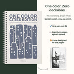 Still&Slow One Colour Colouring Book Cities Edition