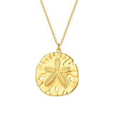 MTL - SAND DOLLAR NECKLACE IN 18K GOLD